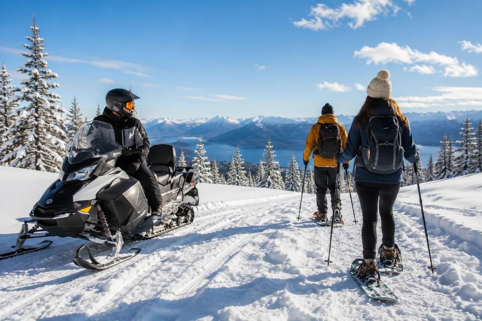 Combo Snowmobile + Raquetes