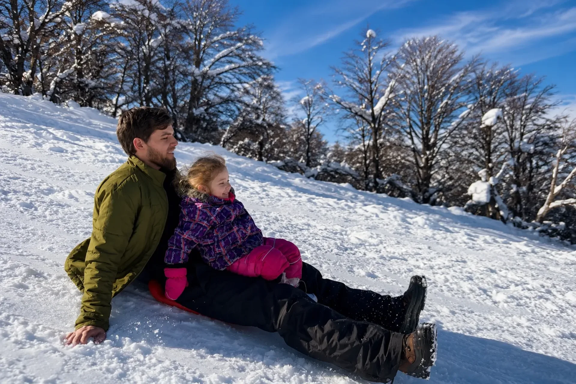 Skibunda no Cerro Perito Moreno