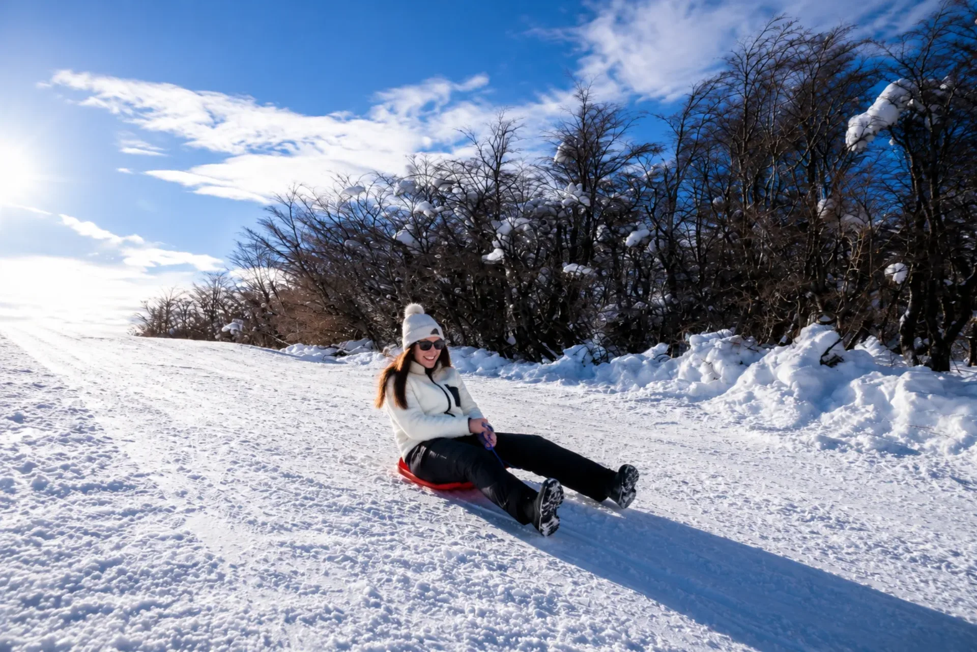 Skibunda no Cerro Perito Moreno