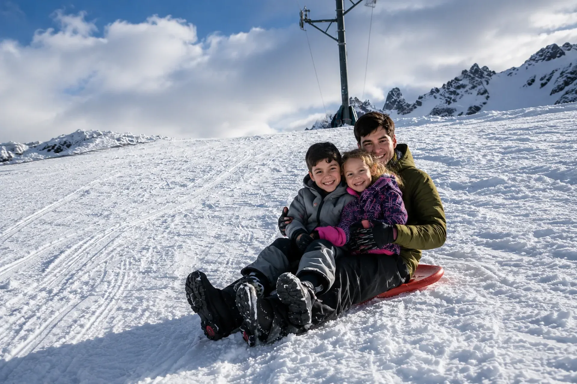 Skibunda no Cerro Perito Moreno